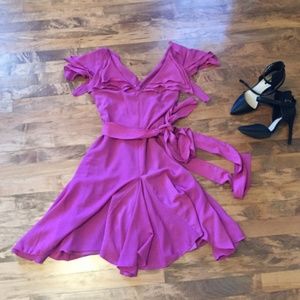 Zac Posen fuschia dress